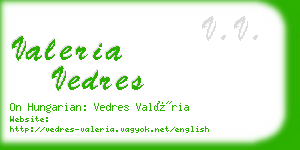 valeria vedres business card